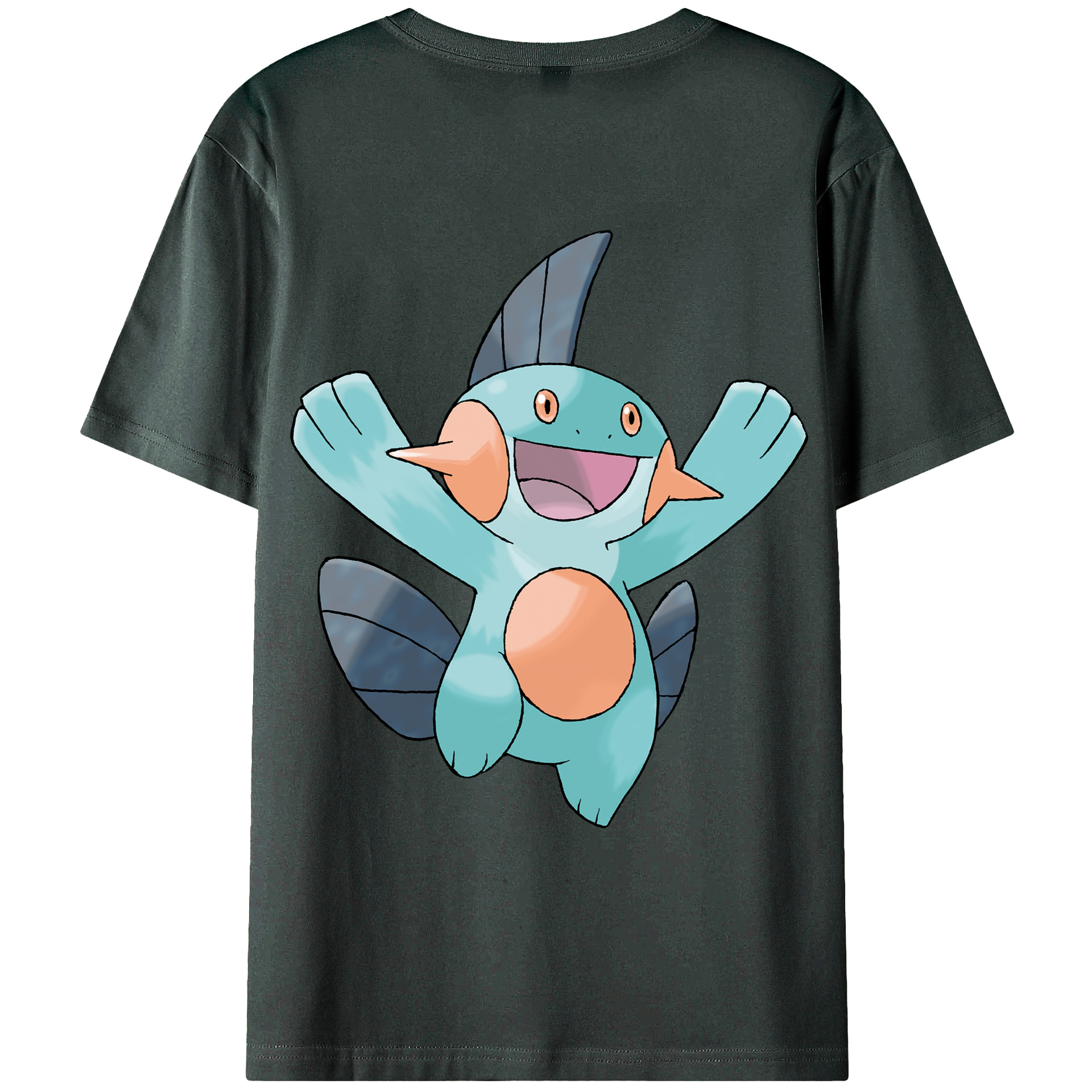 （画像用） ポケットモンスター Pokémon 綿100％ メンズ半袖Tシャツ（バックプリント） 通気性